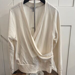Athleta Ivory Knit Top